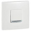 Poussoir lumineux Legrand Neptune - 6 A - fixation vis/griffes