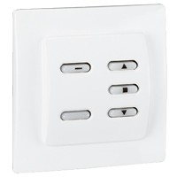 Commande de volets roulants Legrand Neptune compatible RTS - fixation vis/griffes