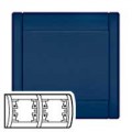 Plaque Legrand Sagane Kozi Nuit d'Encre - horizontale - 2 postes