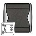 Plaque Legrand Sagane Xeliomat Chrome mat - 1 poste