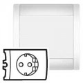 Enjoliveur Legrand Sagane Opalis - prise 2P+T standard germanique