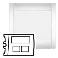 Enjoliveur Legrand Sagane Opalis - prise double RJ45