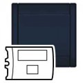 Enjoliveur Legrand Sagane Nuit d'Encre - prise RJ45