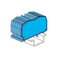 Cloison terminale Bloc de jonction cond de neutre ressort Viking 3 - 3 cond - pas 6