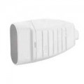 Prolongateur - 2P - 6 A - à broches protégées - plastique - blanc