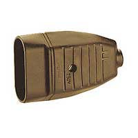 Prolongateur - 2P - 6 A - à broches protégées - plastique - vieil or