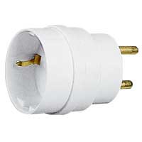 Adaptateur prise de courant 2P+T - 16 A - standard allemand pour socle français - Legrand - Legrand - 050355