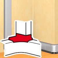 Dérivation d'angle - DLP alu 50x150 et 50x105/195 cv 85