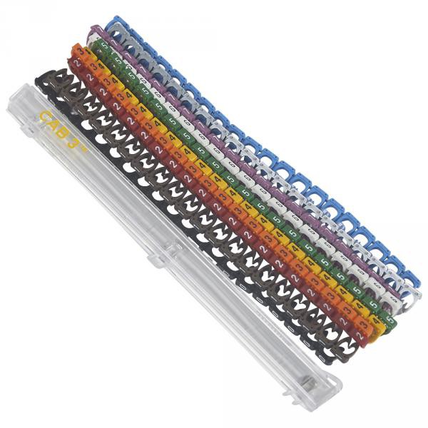 Lot De 2800 Repères Chiffres Legrand Sterling Ovales Pour Fils électrique 4.2-6.6mm²
