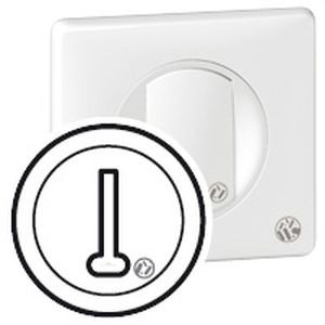 Enjoliveur antibacterien Legrand Céliane - prise téléphone 8 contacts - blanc