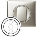 Enjoliveur Legrand Céliane - variateur à commande tactile - titane verre graphite