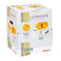 Distribox cloisons sèches - 100 boites 1 poste + 5 boites 2 postes - prof. 50