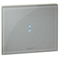 Commande Legrand Céliane tactile de base pr 1 ou 2 contrôleurs - verre titane