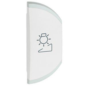 Enjoliveur gauche céliane pour réf. 672 41/42 - simple - variation - blanc - Legrand - 068102