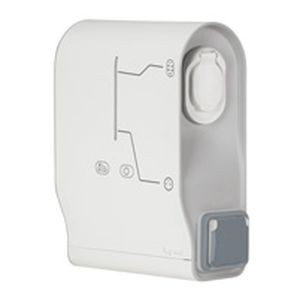 Borne de recharge Green'up mono 3,7 kVA - plastique - BUS/SCS - 1 véhicule - fixation murale - Legrand - 059073