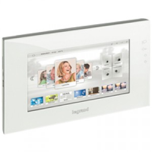 Ecran résistif tactile vidéo multimedia 10'' Céliane Bus - Finition blanc