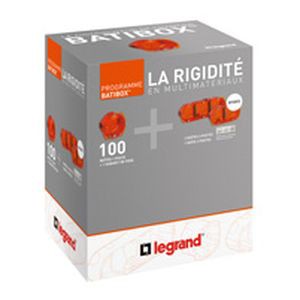 Distributeur boîtes multimatériaux Legrand Batibox - prof. 50 mm