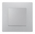 Poussoir simple Legrand Niloé - 6 a - 250 v~ - no-nf - Argent - COMPLET