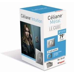 Cube Céliane Plaque Métal Aluminium