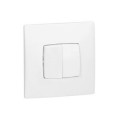 Double interrupteur ou va-et-vient Legrand Neptune - 10 A - Blanc - Legrand - 091301