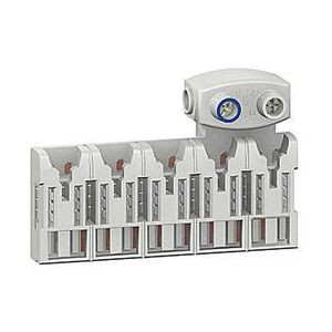 Schneider Electric Duoline Xe Distri'Clic Répartiteurs 5 Modules, 10 Pas de 9Mm, avec Connecteur