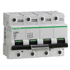 Schneider Electric Disjoncteur C120N 4P 100A Courbe D 10000A