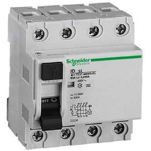 Schneider Electric Interrupteur différentiel Id Si - 4P - 63 A - Classe A 30 Ma