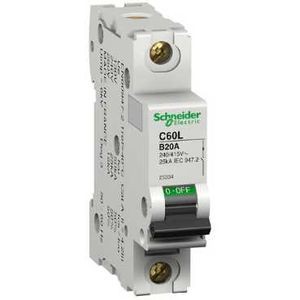 Schneider Electric Disjoncteur Modulaire Multi 9 - C60L - Unipolaire - 50 A - Courbe B - Schneider Electric - 25338