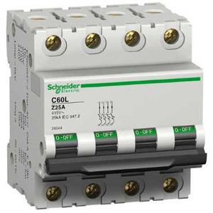 Schneider Electric Disjoncteur Modulaire Multi 9 - C60L - 4 Pôles - 1.6 A - Courbe Z - Schneider Electric - 26232