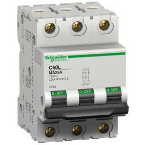 Schneider Electric Disjoncteur Modulaire Multi 9 - C60Lma - 3 Pôles - 4 A - Schneider Electric - 26359