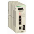 Schneider Electric Switch Ethernet Non Managé - 4 Ports Cuivre + 1 Port Fibre Monomode