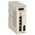 Schneider Electric Switch Ethernet Non Managé - 3 Ports Cuivre + 2 Ports Fibre Monomode