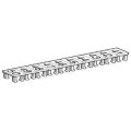 Schneider Electric Repère encliquetable blanc - Pas 5 Mm - 25 Bandes de 10 - Caractère 41 à 50