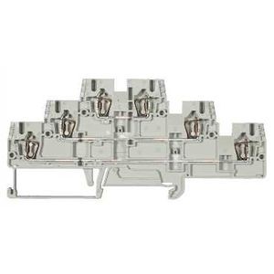 Schneider Electric Bloc de Connexion - Double Niveau - 2E-4S - Ressort 2,5 Mm2 - Gris