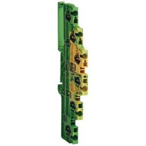 Schneider Electric Bloc Connexion - Triple Niveau - Mise à La Terre - Ressort 2,5 Mm2 - Vert/Jaune - Schneider Electric - AB1RRNETP235T6
