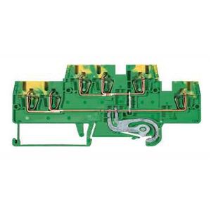Schneider Electric Bloc de Connexion - Dble Niveau - Mise à La Terre - Ressort 2,5 Mm2 - Vert/Jaune