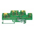 Schneider Electric Bloc de Connexion - Dble Niveau - Mise à La Terre - Ressort 2,5 Mm2 - Vert/Jaune