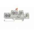 Schneider Electric Bloc Connexion - Dble Niveau Déconnex. Lames - Ressort 2,5 Mm2 - Gris - 2E - 3S