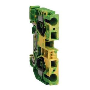 Schneider Electric Bloc de Connexion - Mise à La Terre - Ressort 10 Mm2 - Vert/Jaune - Schneider Electric - AB1RRNTP1035U2