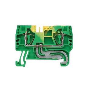 Schneider Electric Bloc de Connexion - Mise à La Terre - 2 Points - Ressort 4 Mm2 - Vert/Jaune - Schneider Electric - AB1RRNTP435U2