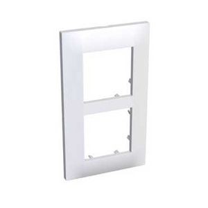 Schneider Altira Plaque Blanc Ral 901- Montage Vertical - 2 Postes - 57 Mm