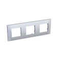 Schneider Altira Plaque Blanc 9010 - 3 Postes -Montage Horizontal - Entraxe 71Mm