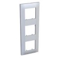 Schneider Altira Plaque Finition 3 Postes - Montage Vertical - 224 X 80 Mm - Blanc