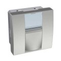 Schneider Altira Data Socket - 1 Socket - Cat.5 - Foiled - Aluminium