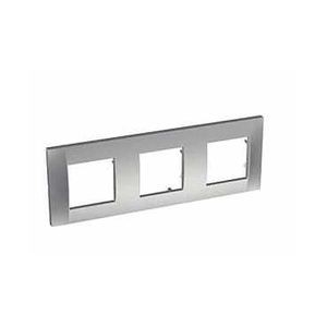 Schneider Altira Plaque - Aluminium - 3 Postes - Montage Horizontal - Entraxe 71 Mm