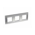 Schneider Altira Plaque - Aluminium - 3 Postes - Montage Horizontal - Entraxe 71 Mm