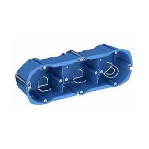 Schneider Multifix Boîte D'Encastrement 3 Postes Entraxe 71 Mm, Diamètre 67 Mm, Profondeur 50 Mm