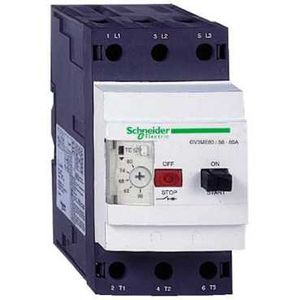 Schneider Electric Disjoncteur Moteur Gv3Me 56 à 80 A 3P 3D Déclencheur Magnétothermique