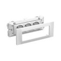 Schneider Electric Optiline 70 - Support D'Appareillage 45 X 45 avec 1 Prise Triple à 45°