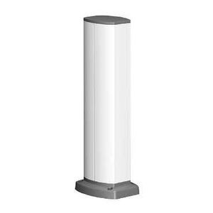 Schneider Electric Optiline 45 - Colonnette Aluminium Laqué Blanc - 2 Faces - 0,43 M